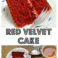 Red Velvet Cake with Whipped Cream Cheese Frosting