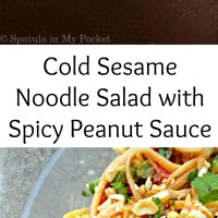 Cold Sesame Noodle Salad with Spicy Peanut Sauce