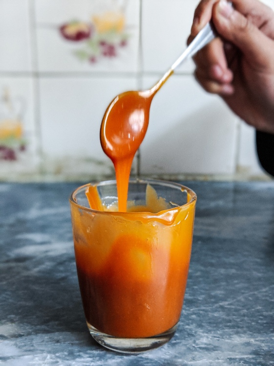 Silky smooth homemade Salted Caramel Sauce that uses only 4 ingredients and is ready in 10 minutes!
